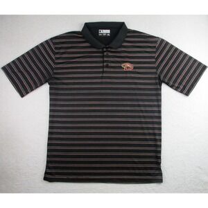 Arizona Diamondbacks Polo Shirt Mens 2XL Black Striped MLB‎ Baseball True Fan